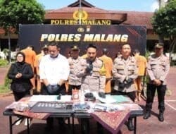 Enam Pekan, Polres Malang Berhasil Amankan 10 Tersangka Kasus Narkoba