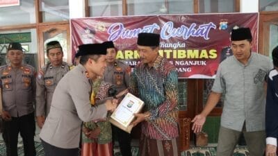 Jum’at Curhat, Kapolres Nganjuk Ajak Mewaspadai Bencana Akibat Curah Hujan Tinggi