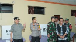 Kapolres Nganjuk dan FORKOPIMDA Cek TPS, Tegaskan Pentingnya Pemilu Aman dan Damai